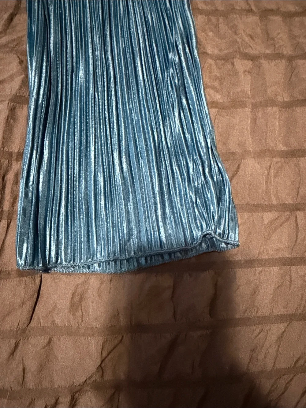 SHEIN shiny pleated